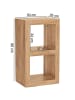 KADIMA DESIGN Rustikales Standregal aus Massivholz, vielseitig nutzbar, handgefertigt in Beige