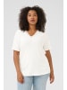 KAFFE curve Kurzarm-Bluse KCfananda Regular fit in Chalk CC.