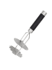 Intirilife Kartoffelstampfer Edelstahl Potato Masher Handstampfer Presse 24cm in Silber