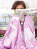 OrganicEra OrganicEra Bio-Trikotstrick-Babydecke, Flamingo (110 x 140 cm) in Lilac