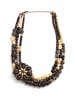 collezione alessandro Statementkette " Erna " in braun