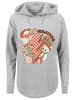 F4NT4STIC Oversized Hoodie Groovy Weihnachten Flash Cozy Vibes in grau
