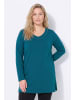 Ulla Popken Longshirt in petrolgrün