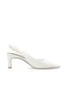 Bianco Slingbacks in ShinyOffWhite