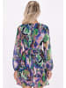 IZIA Damen Kleid in Blau Mehrfarbig