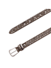 b.belt Nietengürtel Leder in taupe