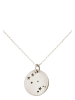 Gemshine Kette mit Anhänger Horoskop Sternzeichen Gemini Zwillinge in silver coloured