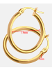 Diamant L'éternel Creolen aus 375 Gelbgold