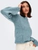 JACQUELINE de YONG Weicher Strickpullover Langarm Sweater JDYJOLA in Türkis