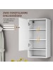 HOMCOM Wandschrank-40L x 27B x 77H cm-Weiß