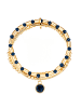 Lulu & Jane Armband aus Metall-Legierung mit Glaskristall in gelbgold