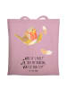 Mr. & Mrs. Panda Tasche Rotkehlchen Federn mit Spruch in Rosa Pastell
