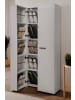 Furn.Design Schuhschrank weiß 74 cm, Garderobenschrank 15 Fächer, bis 30 Paar Schuhe
