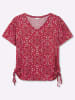 sheego by Joe Browns T-Shirt in rot-koralle-gemustert