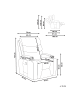 Beliani Fernsehsessel ETER in Schwarz - (W) 79 x (H) 105 x (L) 91 cm