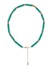 usha FESTIVAL Women Necklace With Lobster Clasp in Gold Emerald