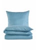 Hessnatur Hessnatur Bettwäsche Set SILKY TOUCH aus TENCEL™ Lyocell und Bio-Baumwolle in sturmblau