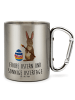 Mr. & Mrs. Panda Becher Hase Eier Malen mit Spruch in Silber