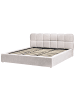 Beliani Doppelbett BASTON in Beige - (W) 212 x (H) 94 x (L) 227 cm