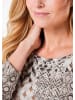 GOLDNER Blusenshirt Edles Printshirt mit Allover-Druck in beige / gemustert