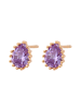 NAEMI Women Earrings in Rose Gold Violet