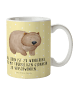 Mr. & Mrs. Panda Kindertasse Wombat mit Spruch in Gelb Pastell