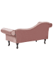 Beliani Chaiselongue LATTES in Rosa - (W) 188 x (H) 87 x (L) 59 cm