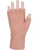 styleBREAKER Fingerlose Strick Handschuhe in Altrose