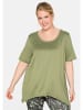 sheego Funktionsshirt in hellkhaki