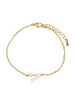 Luxenter bracelet with 18-K yellow gold finish - Alphabet
