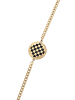 faina Women Curb Chain Bracelet in Gold Black