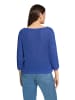 Betty Barclay Basic-Strickpullover mit Rippenstruktur in Adria Blue