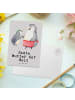 Mr. & Mrs. Panda Postkarte Pinguin Beste Mutter der Welt mit Spruch in Grau Pastell