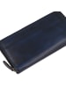 Greenburry Destressed Geldbörse RFID Schutz Leder 19 cm in navy blue