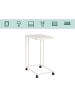 relaxdays Beistelltisch in Weiß - (B)50 x (H)68 x (T)35 cm