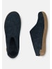 glerups Pantoffeln Ledersohle in Denim