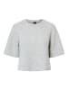 Pieces Stricktop in Light Grey Melange