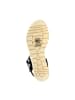 Divine Factory Riemchensandalen Schwarz