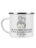 Mr. & Mrs. Panda Camping Emaille Tasse 9. Hochzeitstag Keramikho... in Weiß