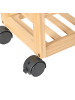Beliani Badezimmerregal QUINTAY in Braun - (W) 45 x (H) 75 x (L) 20 cm