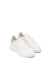 Marc O'Polo Sneaker in white cotton/light dusty sand