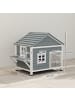 Pawhut Katzenhaus,101L x 72,5B x 81H cm,Grau