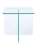 Beliani Beistelltisch AMISK in Transparent - (W) 50 x (H) 46 x (L) 50 cm