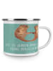 Mr. & Mrs. Panda Camping Emaille Tasse 20. Hochzeitstag Porzella... in Meeresbrise