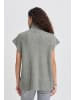 ICHI Ärmellose Strickweste IHDUCIE Loose fit in Grey melange