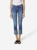 KOROSHI Gemusterte denim-jeans mit bestickung pushup in blau