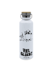Mr. & Mrs. Panda Große Trinkflasche Panda Glück mit Spruch in Weiß