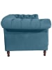 58 aufm Kessel CHESTERFIELD Sofa 3-Sitzer Kaylin Samtvelours petrol