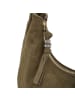 FREDs BRUDER Velvet Wild Umhängetasche Leder 26.5 cm in khaki