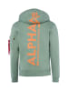 Alpha Industries Kapuzenpullover in lind - 0002